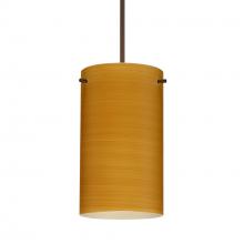 Besa Lighting 1XT-4404OK-BR-277-DIM010 - Besa Stilo 7 Pendant Bronze Oak 1x50W Halogen, 277V, 0-10V Dimming