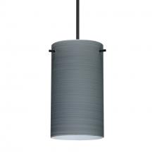 Besa Lighting 1XT-4404TN-BK-277-DIM010 - Besa Stilo 7 Pendant Black Titan 1x50W Halogen, 277V, 0-10V Dimming