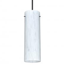 Besa Lighting 1XT-493019-BK-277-DIM010 - Besa Copa Pendant, Carrera, Black, 1x50W Halogen, 277V, 0-10V Dimming