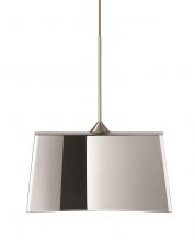 Besa Lighting 1XT-6773MR-SN - Besa Groove Pendant Mirror-Frost Satin Nickel 1x50W Halogen