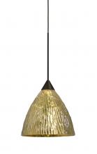 Besa Lighting 1XT-EVEGS-BR - Besa, Eve Cord Pendant, Stone Gold Foil, Bronze Finish, 1x50W Halogen