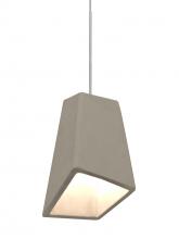 Besa Lighting 1XT-SKIPTN-LED-SN - Besa Skip Cord Pendant, Tan, Satin Nickel Finish, 1x9W LED