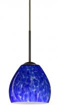 Besa Lighting 1BC-412286-LED-BR - Besa Bolla LED Pendant Blue Cloud Bronze 1x9W LED