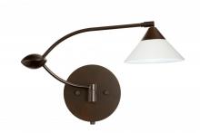 Besa Lighting 1WU-117607-BR - Besa Wall Kona Bronze White 1x50W Halogen Gy6.35