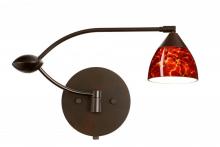 Besa Lighting 1WU-185841-BR - Besa Wall Divi Bronze Garnet 1x50W MR16