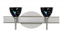 Besa Lighting 2SW-1858VB-LED-SN - Besa Divi Wall 2SW Black Dicro Vine Satin Nickel 2x5W LED