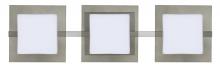 Besa Lighting 3WS-7735SM-SN - Besa Wall Alex Satin Nickel Opal/Smoke 3x50W G9