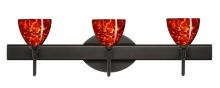 Besa Lighting 3SW-185841-BR - Besa Divi Wall 3SW Garnet Bronze 3x40W G9