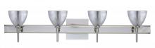 Besa Lighting 4SW-1758SF-CR-SQ - Besa Divi Wall With SQ Canopy 4SW Silver Foil Chrome 4x40W G9