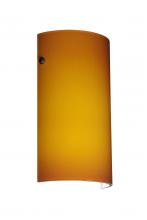 Besa Lighting 704280-BR - Besa Wall Tamburo Bronze Amber Matte 1x75W Medium Base