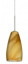 Besa Lighting B-1509HN-LED-SN - Besa Chrissy Pendant For Multiport Canopy Satin Nickel Honey 1x9W LED