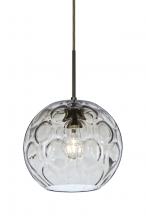 Besa Lighting J-BOMYCL-BR - Besa Bombay Pendant For Multiport Canopy, Clear, Bronze Finish, 1x60W Medium Base