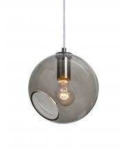 Besa Lighting J-MAESTRO8SM-SN - Besa, Maestro 8 Cord Pendant for Mulitport Canopy, Smoke, Satin Nickel Finish, 1x60W