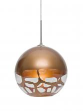 Besa Lighting J-ROCKYCP-LED-SN - Besa, Rocky Cord Pendant For Multiport Canopies, Copper, Satin Nickel Finish, 1x9W LE