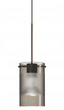 Besa Lighting RXP-6524ES-LED-BR - Besa Scope Pendant Rxp Smoke/Frost Bronze 1x5W LED Mr16