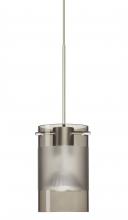 Besa Lighting RXP-6524ES-LED-SN - Besa Scope Pendant Rxp Smoke/Frost Satin Nickel 1x5W LED Mr16