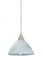 Besa Lighting X-174352-SN - Besa Pendant For Multiport Canopy Domi Satin Nickel Marble 1x50W Halogen