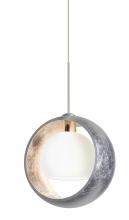 Besa Lighting XP-4293SS-SN - Besa Pendant Pogo Satin Nickel Silver/Inner Silver 1x35W Halogen