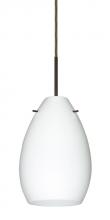 Besa Lighting 1BT-171307-HAL-BR - Besa Pera 6 Pendant Bronze Opal Matte 1x40W Halogen