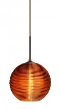 Besa Lighting 1JT-461682-BR - Besa Kristall 8 Pendant Bronze Amber 1x75W Medium Base