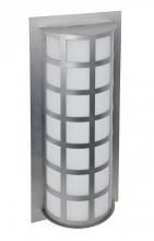 Besa Lighting SCALA20-WA-BA - Besa Outdoor Scala 20 Brushed Aluminum White Acrylic 2x60W A19