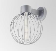 Besa Lighting SULTANA-G-WALL-SL - Besa, Sultana Globe Wall Sconce, Silver Finish, 1x60W T8