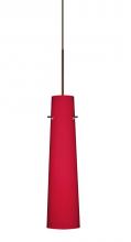 Besa Lighting 1XT-5674RM-BR - Besa Camino Pendant Bronze Ruby Matte 1x50W Halogen