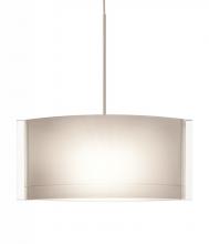 Besa Lighting 1XC-673006-LED-SN - Besa Jodi Pendant 1xc Opal Glossy Satin Nickel 1x5W LED