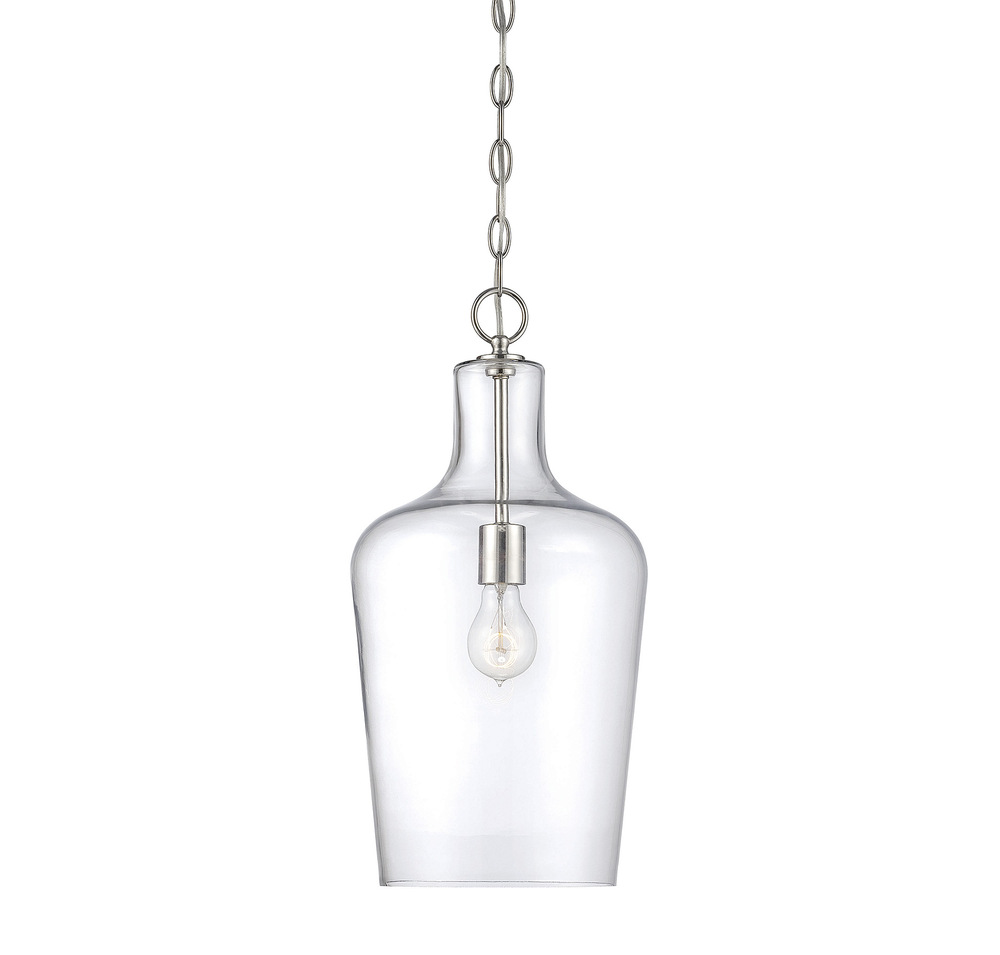 Franklin 1-Light Pendant in Polished Nickel