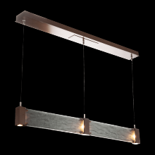 Hammerton PLB0042-47-GM-SG-CA1-L1 - Parallel Linear Suspension-Gunmetal-Granite Glass