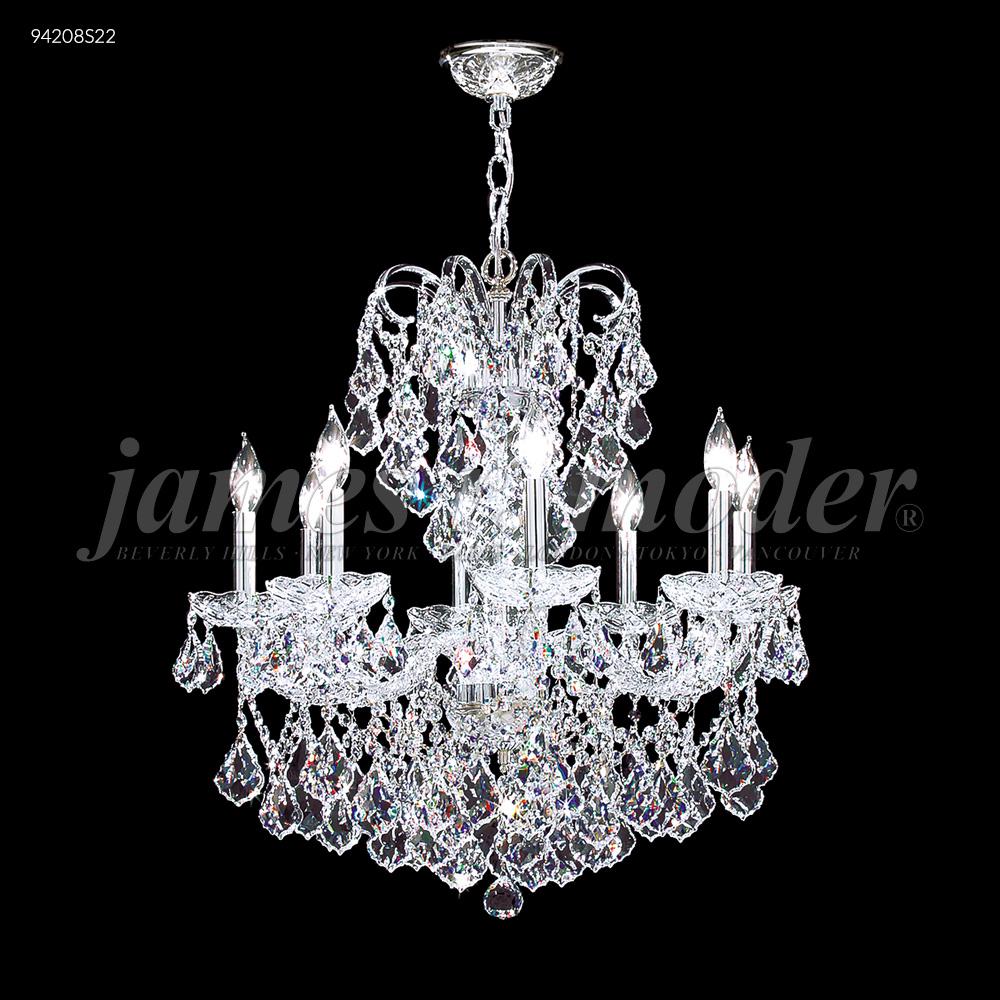 Vienna 8 Glass Light Chandelier