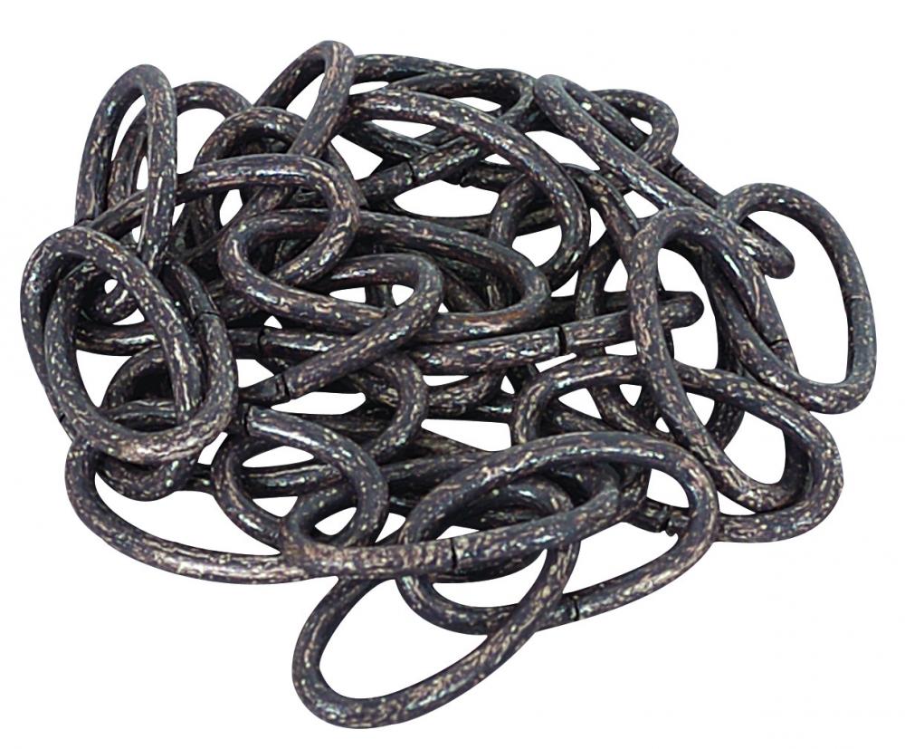 8 GA. STL CHAIN 1YD ANT. RUST