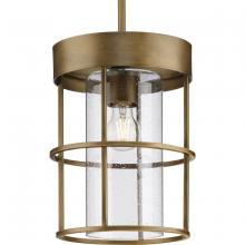 Progress P500401-196 - Burgess Collection One-Light Aged Bronze Modern Farmhouse Pendant