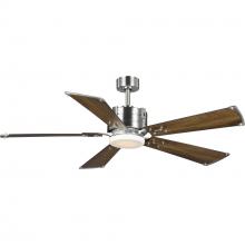 Progress P250021-009-30 - Glenfalls Collection 5-Blade Reversible Chestnut 56-Inch AC Motor LED Transitional Ceiling Fan