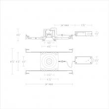 WAC US R3BRD-SCS-BK - Ocular 3.0 5CCT Round Donwlight Trim and Remodel Housing with New Construction Frame-In Kit and Dr