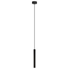 Eglo 62541A - 1 x 6.9W LED Single Tube Pendant With Matte Black Finish