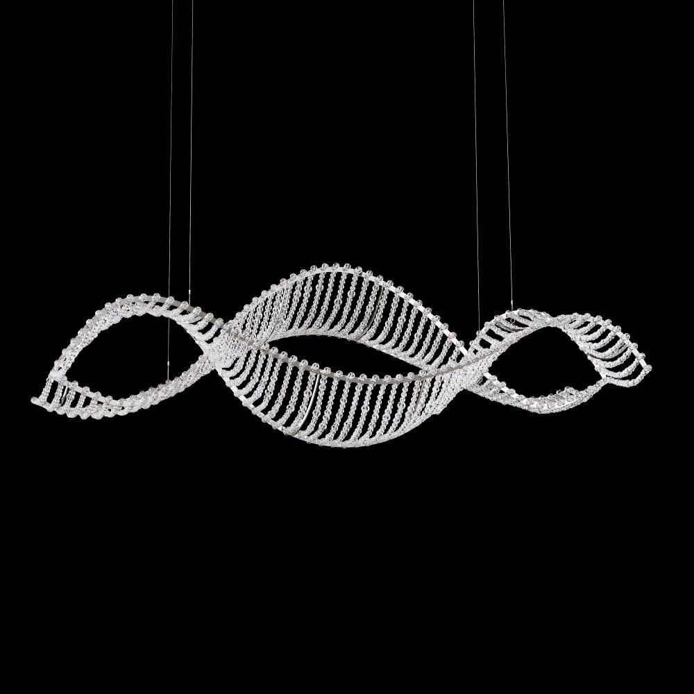 Alon 40IN LED 3000K 120V Pendant in Stainless Steel with Crystals from Swarovski®