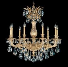 Schonbek 1870 5679-23R - Milano 9 Light 120V Chandelier in Etruscan Gold with Clear Radiance Crystal