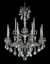 Schonbek 1870 5683-23R - Milano 12 Light 120V Chandelier in Etruscan Gold with Clear Radiance Crystal