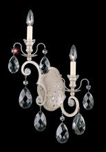 Schonbek 1870 3757-51 - Renaissance 2 Light 120V Left Wall Sconce in Black with Clear Heritage Handcut Crystal