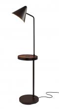 Adesso 3690-01 - Oliver Wireless Charging Task Shelf Floor Lamp