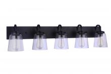 Craftmade 16340FB5 - Elsa 5 Light Vanity in Flat Black