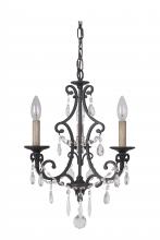 Craftmade 38923-MBK - Bentley 3 Light Chandelier in Matte Black