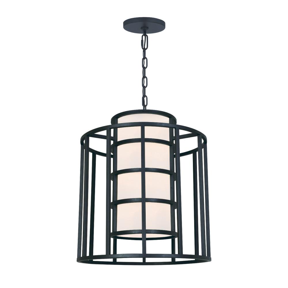 Brian Patrick Flynn Hulton 6 Light Matte Black Chandelier