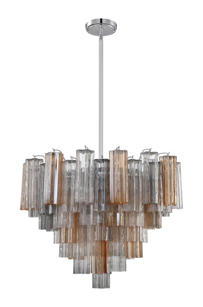 Addis 12 Light Polished Chrome Chandelier