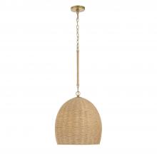 Crystorama JAC-10500-SG - Jace 1 Light Soft Gold Pendant