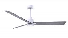 Matthews Fan Company AKLK-MWH-BW-56 - Alessandra 3-blade transitional ceiling fan in matte white finish with Barn Wood blades. Optimized