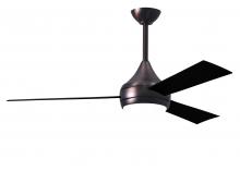 Matthews Fan Company DA-BB-BK - Donaire wet location 3-Blade paddle fan constructed of 316 Marine Grade Stainless Steel