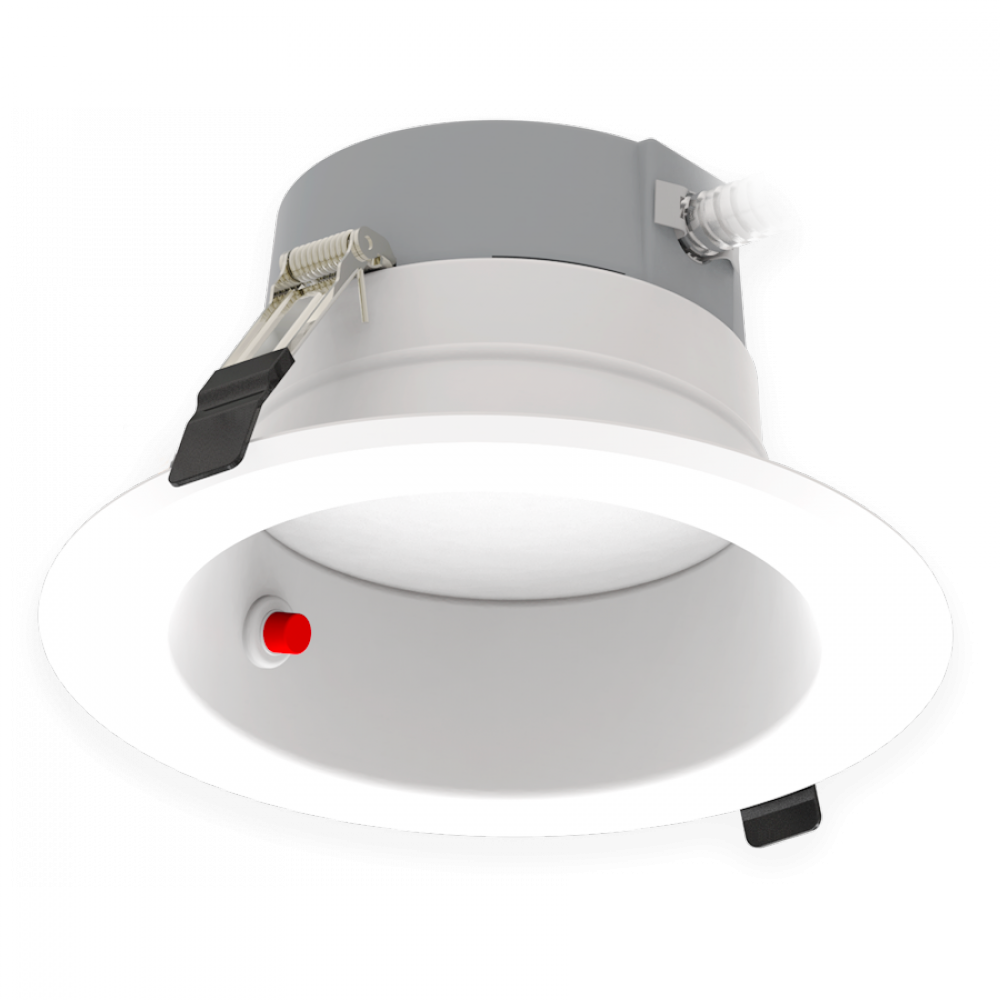 CDL 6" ROUND 9/12/16W 800/1100/1500LM 90CRI 4CCT 120-277V 0-10V DIM WHITE SMOOTH EM BACKUP