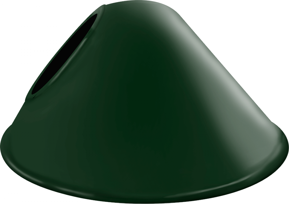 ANGLED CONE SHADE FOR GNLED GOOSENECK HUNTER GREEN